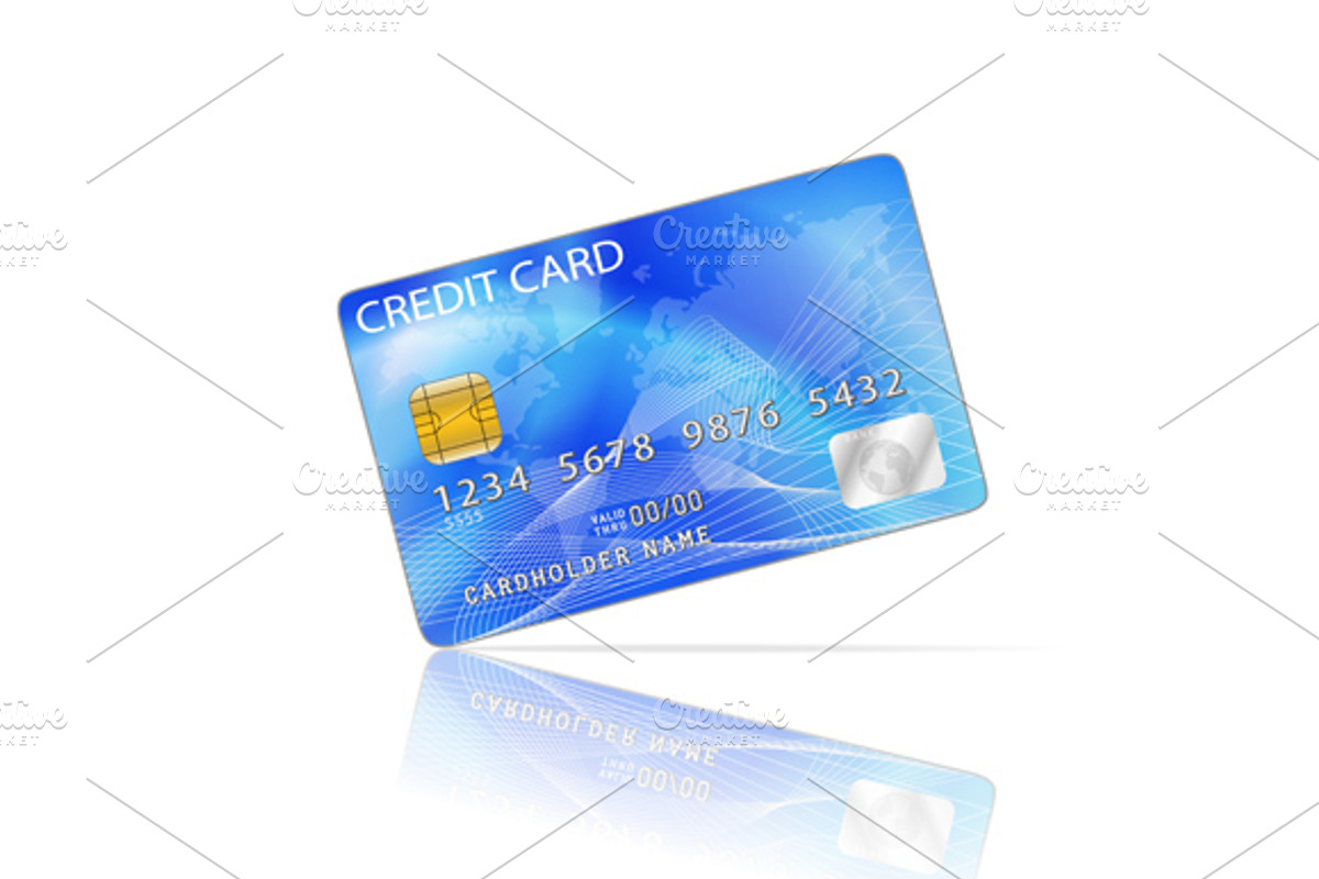 Credit Card Icon Isolated on White preview 3
