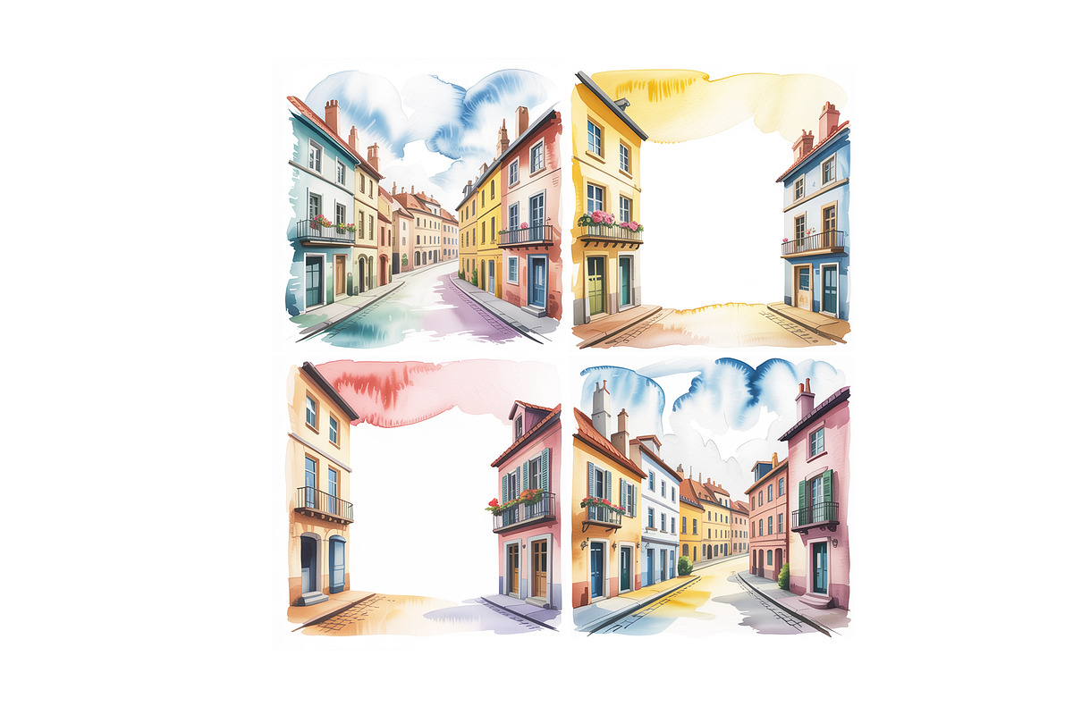 Houses watercolor set., an Object Graphic by SketchArtStudio (Photo 2 of 3)