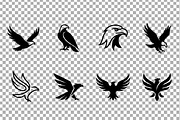 Eagle & Hawk Silhouette Pack, an Object Graphic by Artonix (Thumbnail 3 of 3)