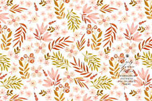 Early Summer Watercolor Patterns