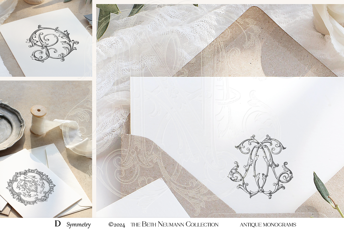 Antique Vintage Monogram Initial D, an Object Graphic by Antique Monograms (Photo 3 of 4)