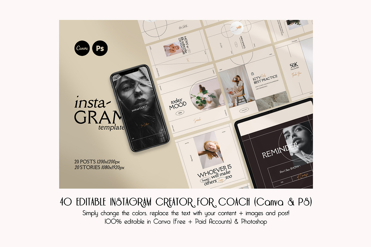 Coach Bundle 492 in 1 CANVA PS, a Social Media Template by goodesign (Photo 8 of 11)