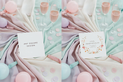 Square Card Mockup Pastel Party, a Product Mockup by TatiMockup (Thumbnail 2 of 3)