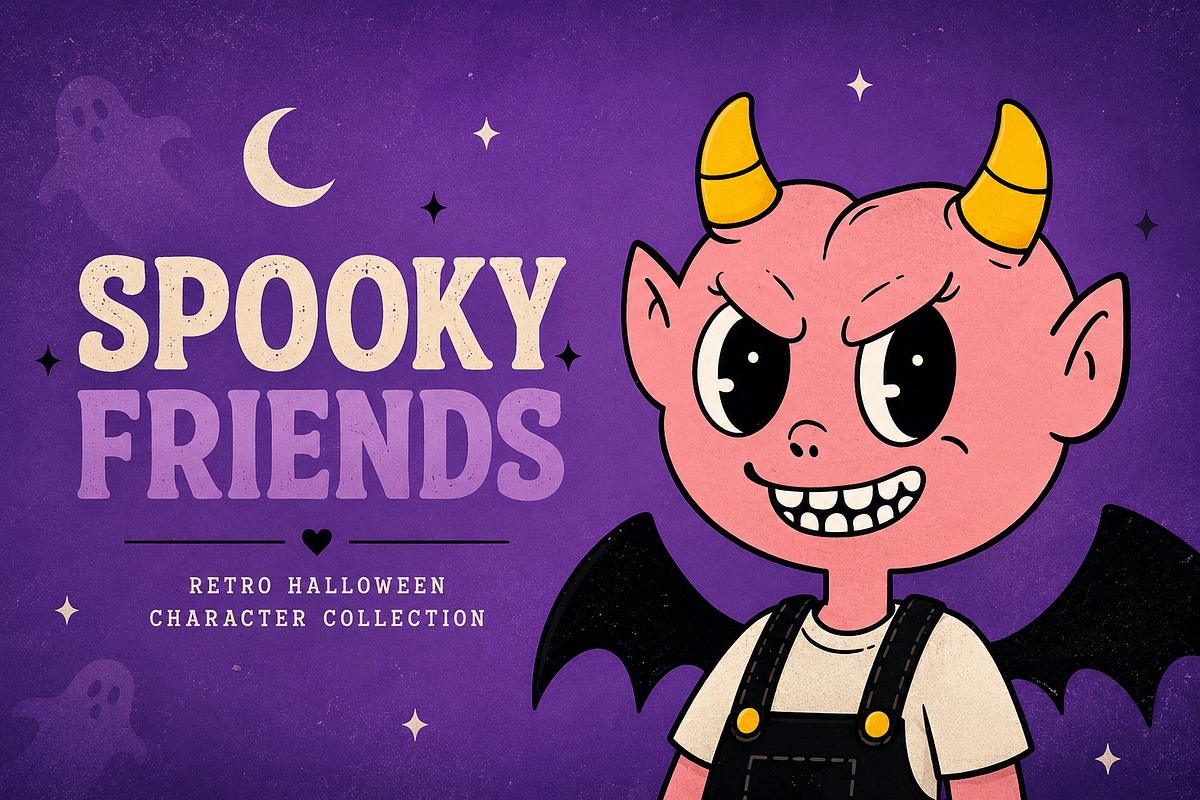 Spooky Friends- Halloween Collection, a Seasonal Illustration by Alina Sh (Photo 1 of 9)