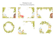 White Wine Watercolor Clipart, a Food Illustration by Eves_Aquadreams (Thumbnail 3 of 8)
