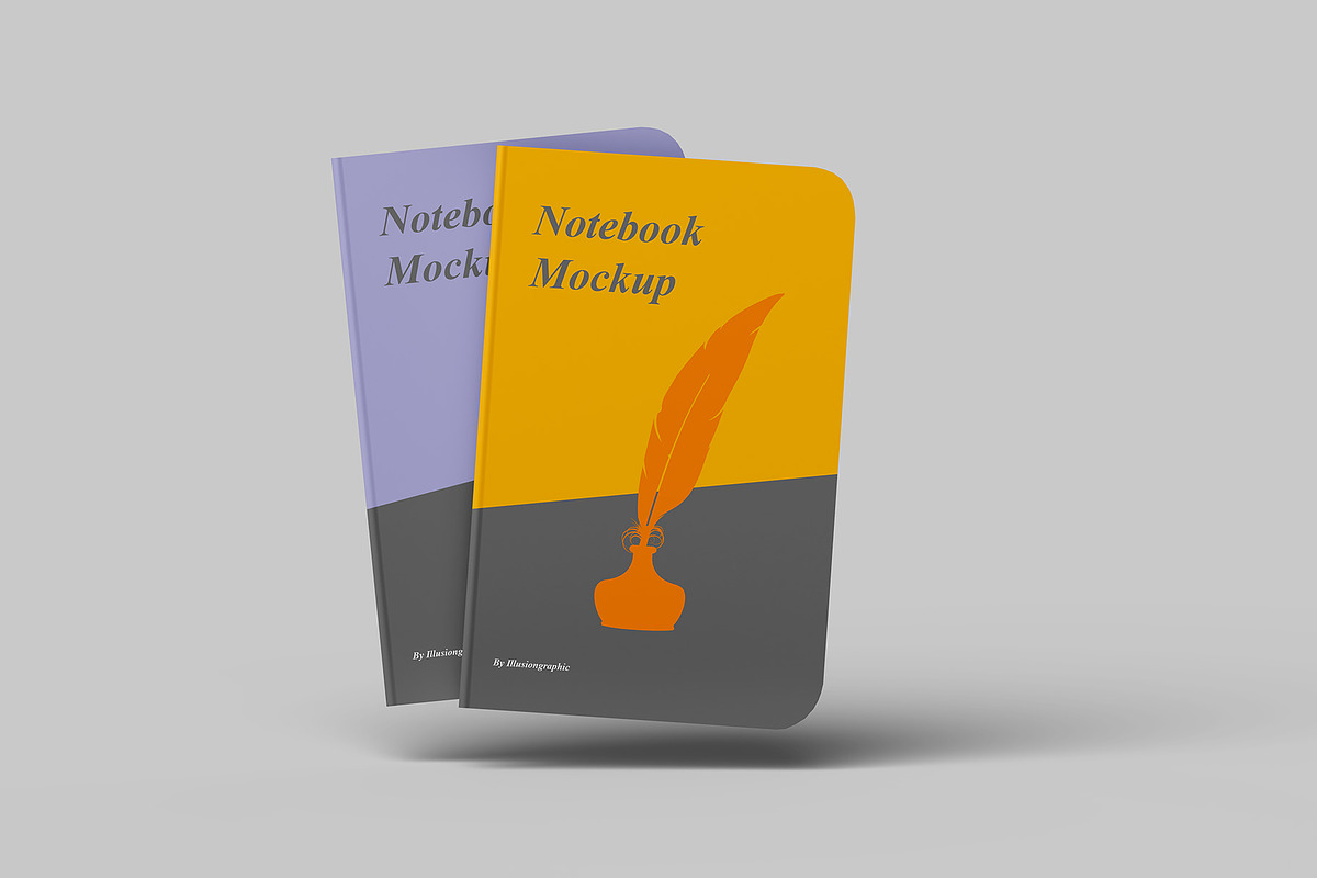 Notebook Mockup - 6 views, a Product Mockup by Illusiongraphic (Photo 3 of 20)