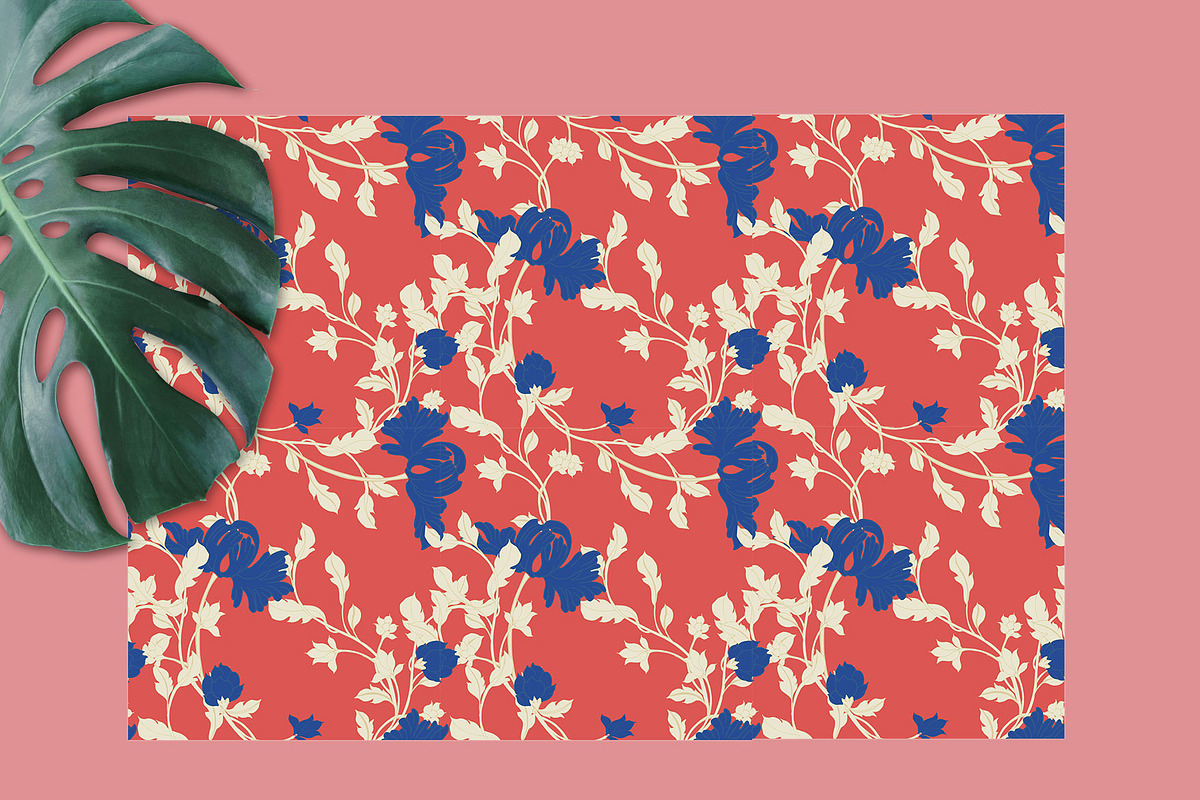20JPG/EPS Tropical floral pattern, a Pattern Graphic by Theraphosath (Photo 21 of 30)