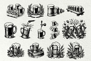 Oktoberfest Engraving Graphics, a Seasonal Illustration by DENIDigitalArtSudio (Thumbnail 3 of 7)