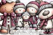 Cute Cartoon-Christmas Clipart Png, an Animal Illustration by Sublimation Artist (Thumbnail 1 of 6)