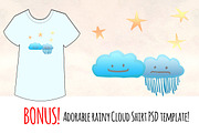 Rainy Sky Element Pack 80+ Graphics!, an Illustration by Violet LeBeaux (Thumbnail 5 of 5)