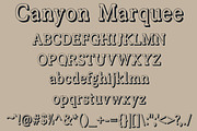 Canyon - Font in Three Styles, a Font by Blue Line Design (Thumbnail 3 of 4)