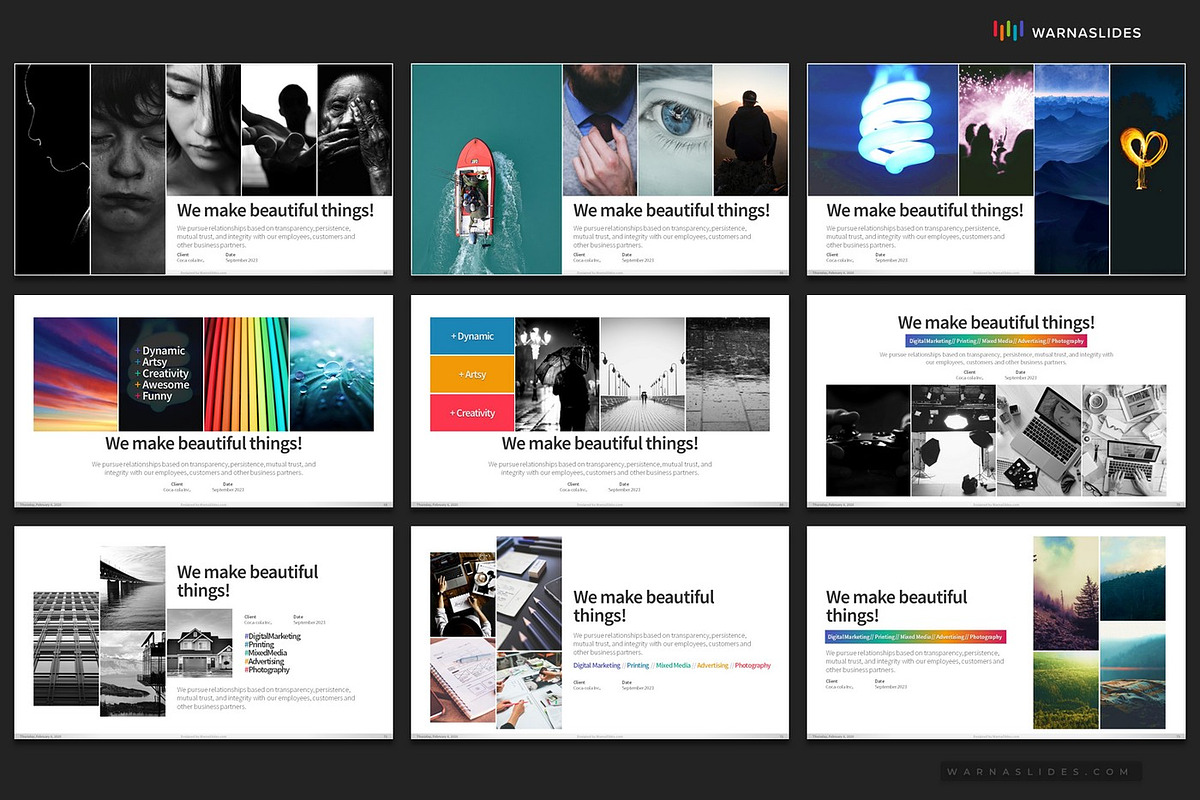 Portfolio PowerPoint Templates, a Presentation Template by Warna Works (Photo 11 of 27)