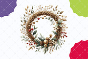 Neutral Rustic Christmas Clipart, an Illustration by designcity5 (Thumbnail 4 of 5)