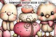 Farmhouse Easter Decor Clipart, an Illustration by CreationArt (Thumbnail 1 of 7)