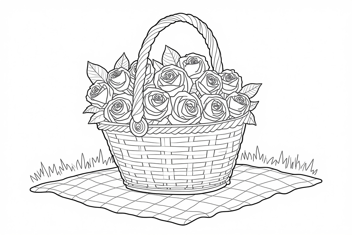 Floral Bouquet Line Art Set, an Illustration by BIPLOB EXPERT (Photo 6 of 9)