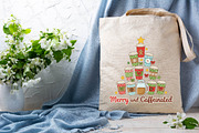 Retro To Be Jolly & Caffeinated Png, an Illustration by DreamPrint404 (Thumbnail 6 of 7)