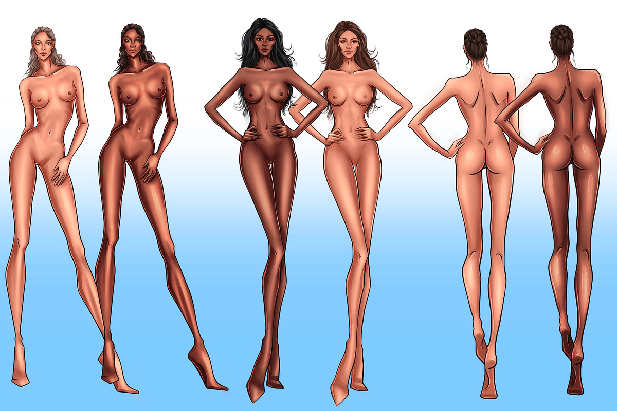 Fashion Model, Runway Pose Model, a Person Illustration by Elenbushe (Photo 6 of 7)