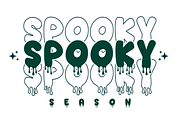 Spooky Season - Halloween Drip Font, a Sans Serif Font by KiddoGlyphs Studio (Thumbnail 1 of 6)