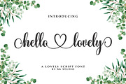 Hello Lovely, a Script Font by Nurul_kamal (Thumbnail 1 of 11)