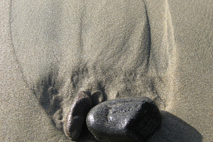 Rocks in the sand