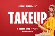 Takeup Modern Bold Sans Font Typefac, a Sans Serif Font by Graphicxell (Thumbnail 1 of 10)
