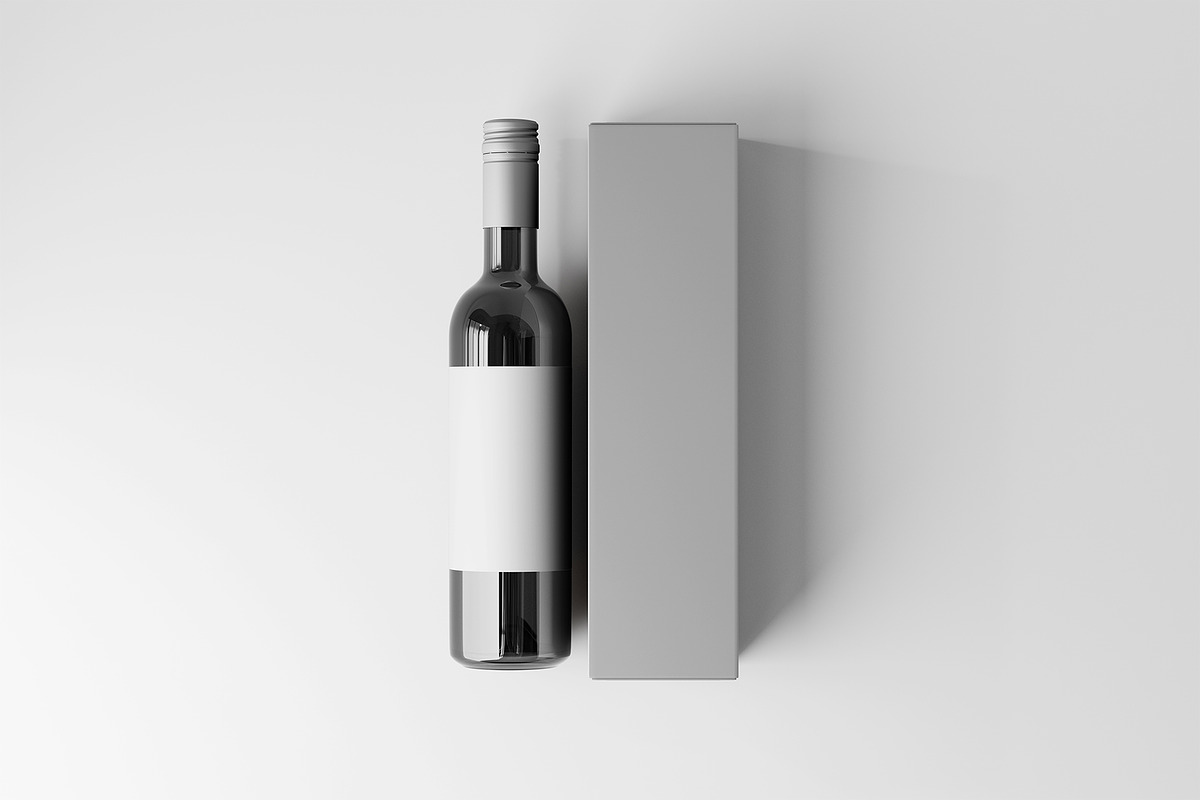 Wine Bottle Mockup, a Product Mockup by GraphicsPixel (Photo 3 of 7)