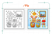 Bold Easy Easter Corner, a Seasonal Illustration by Ink Gallery (Thumbnail 5 of 9)