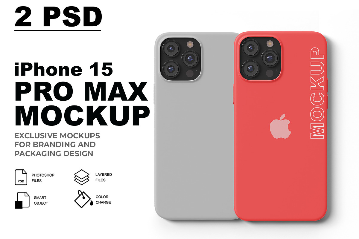 iPhone 15 Pro Max Mockup, an iPhone Mockup by mockupbuys (Photo 1 of 6)