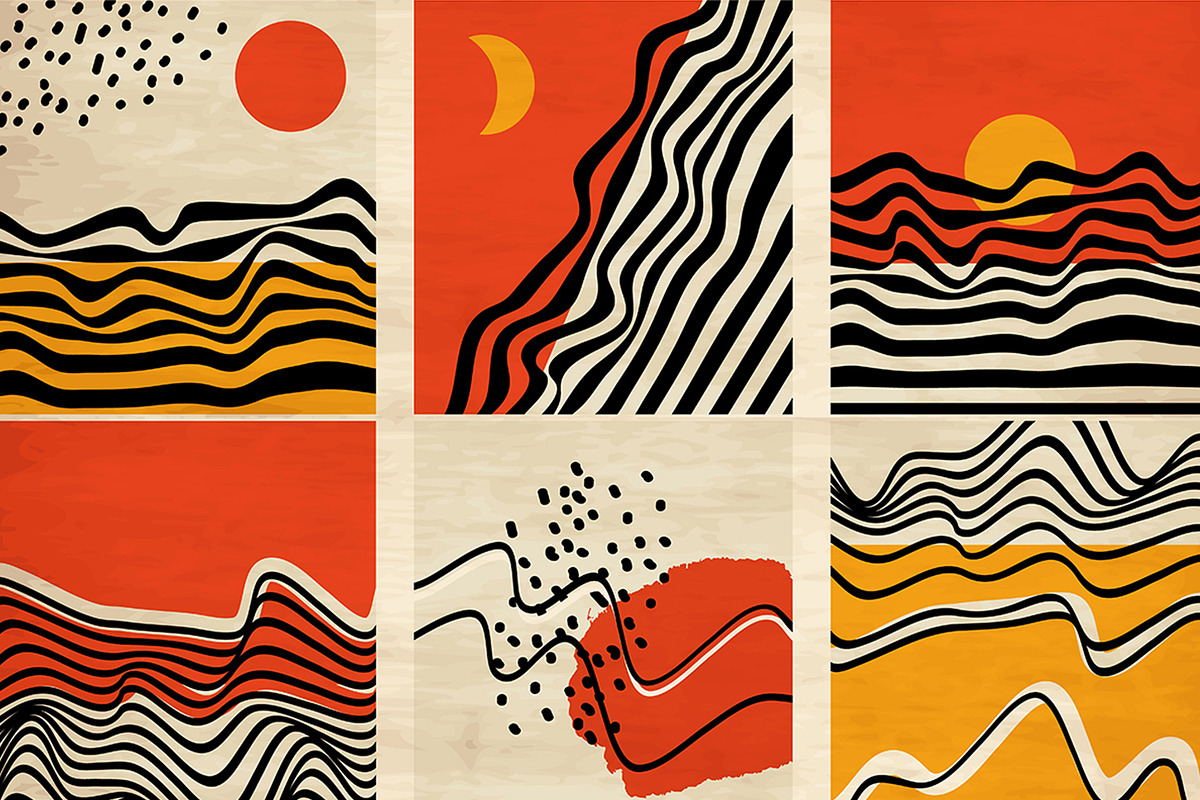 Mid century minimalist retro art, a Decorative Illustration by SmartDesign (Photo 3 of 3)