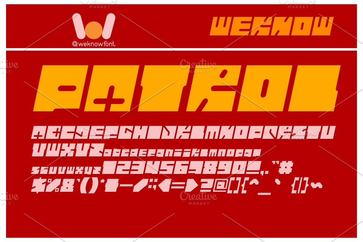 highway patrol font, a Font by weknow (Photo 5 of 5)