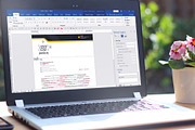 Letterhead Ms Word Google Docs Pages, a Stationery Template by Tbunny (Thumbnail 6 of 6)
