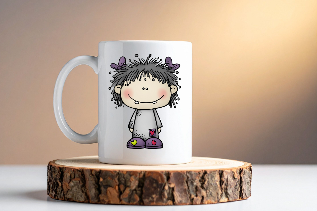 Quirky Monster Kids and Their Pets, a Person Illustration by PrintHaven Designs (Photo 5 of 6)