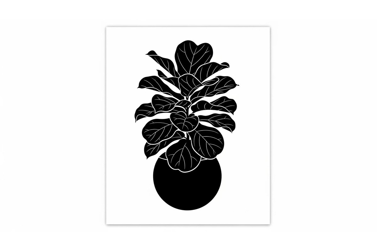 Minimal Potted Plant Silhouette, a Graphic by Artivon (Photo 3 of 10)