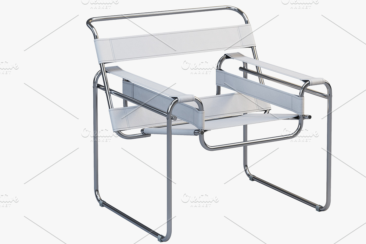 Wassily Chair by Marcel Breuer 3d, a Furniture 3D Model by 3dmitruk (Photo 2 of 12)