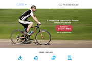 Health Insurance Landing Page, a Landing Page Template by Apexure Designs (Thumbnail 1 of 2)