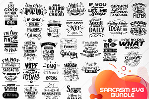 Sarcastic Funny Tshirt SVG Bundle