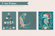 Coastal Christmas Beach Clipart, an Illustration by The Audacious Brush (Thumbnail 8 of 13)