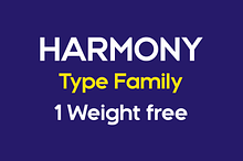 Harmony sans serif typefamily