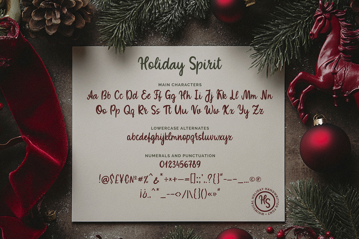 Holiday Spirit Festive Charming Font, a Handwritten Font by AnMark (Photo 7 of 10)