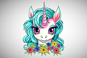 Cute Unicorn Cartoon Character, a Decorative Illustration by Ghagra (Thumbnail 2 of 5)