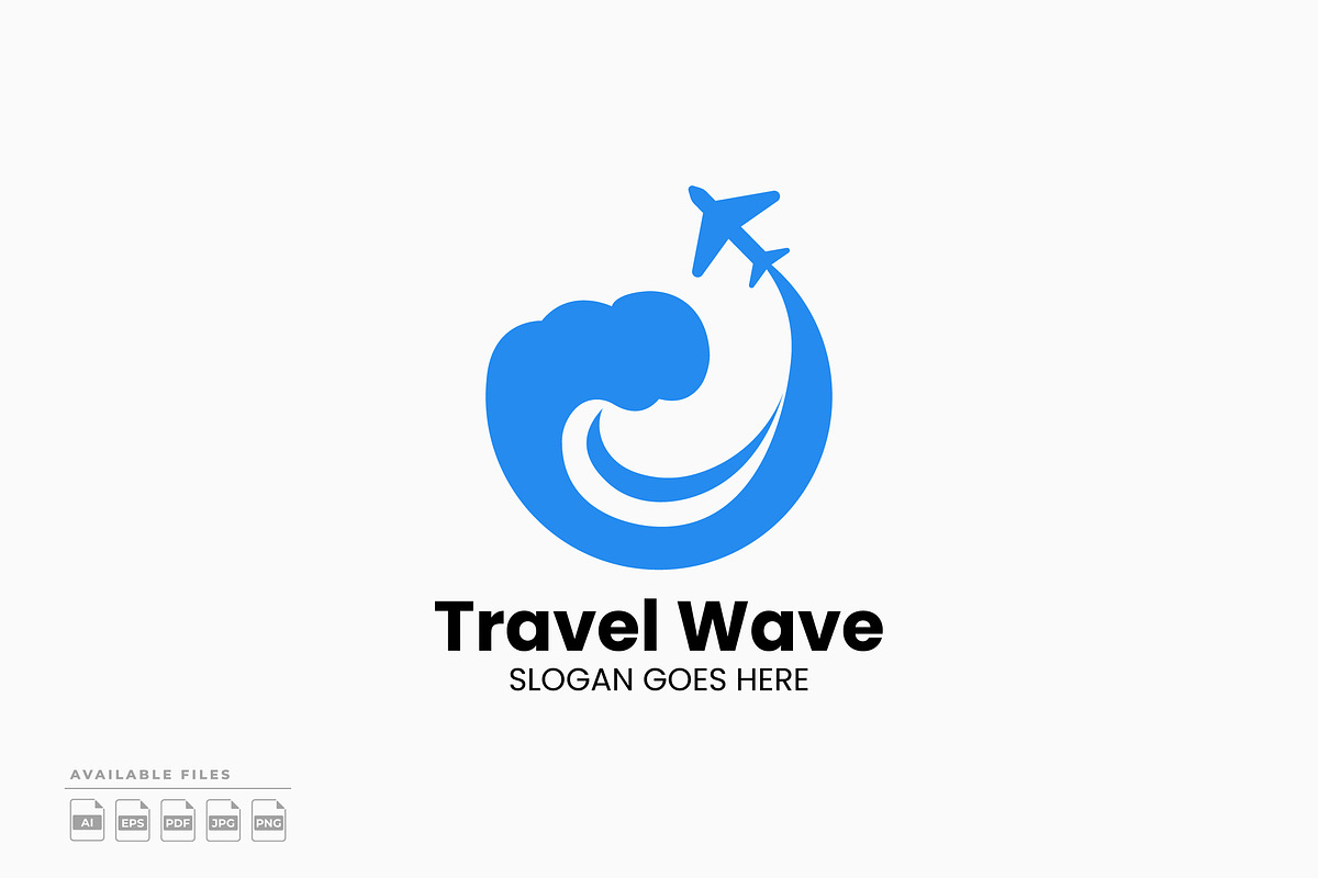 Travel Wave Logo, a Branding & Logo Template by Zeer Graphic