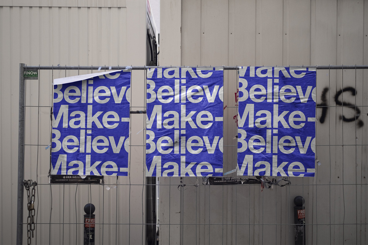 Outdoor urban fly poster set mockup, a Print Template by MakeBelieve (Photo 2 of 2)
