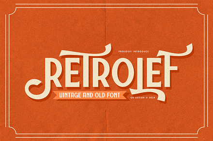 Retrolef - Vintage & 1980s Font, a Sans Serif Font by QR Design Studio