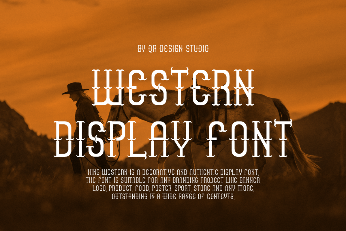 King Western - Artdeco Typeface Font, a Serif Font by QR Design Studio (Photo 2 of 7)