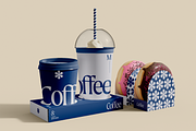 Coffee Cup and Donuts Mockup, a Cups & Container Mockup by Hubzway (Thumbnail 1 of 2)