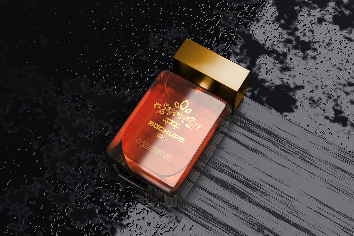 Luxury Perfume Mockup, a Packaging Mockup by Artlogs (Photo 1 of 3)