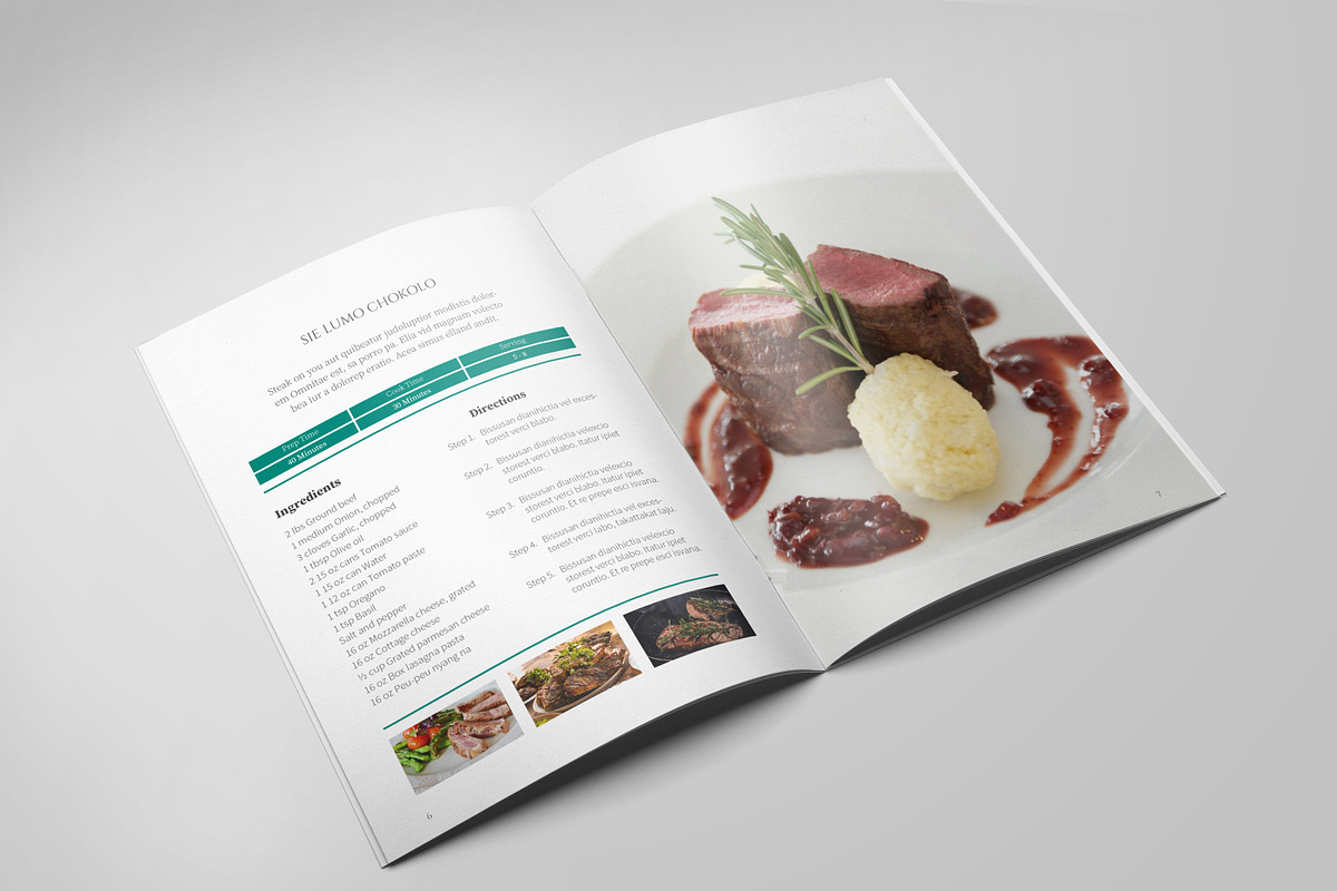 A5 Recipe Book, a Brochure Template by Bookrak Graphic Design (Photo 4 of 16)