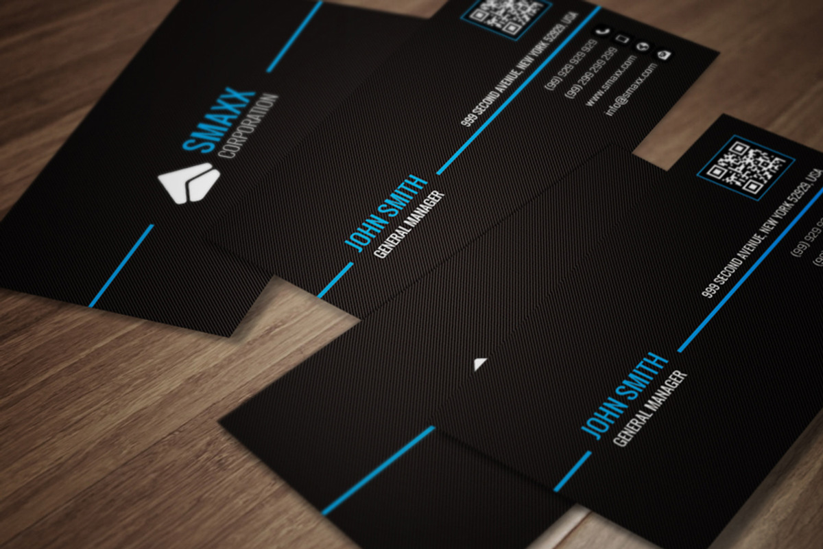 Minimal Corporate Business Card CM08, a Business Card Template by annozio (Photo 1 of 4)