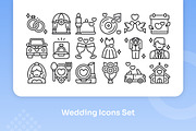 Wedding Icons Set - Line, an Outline Icon by Kmg Design (Thumbnail 3 of 3)