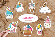 Unicorns Sticker Pack, an Object Graphic by natalisart (Thumbnail 1 of 5)